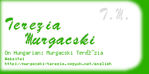 terezia murgacski business card